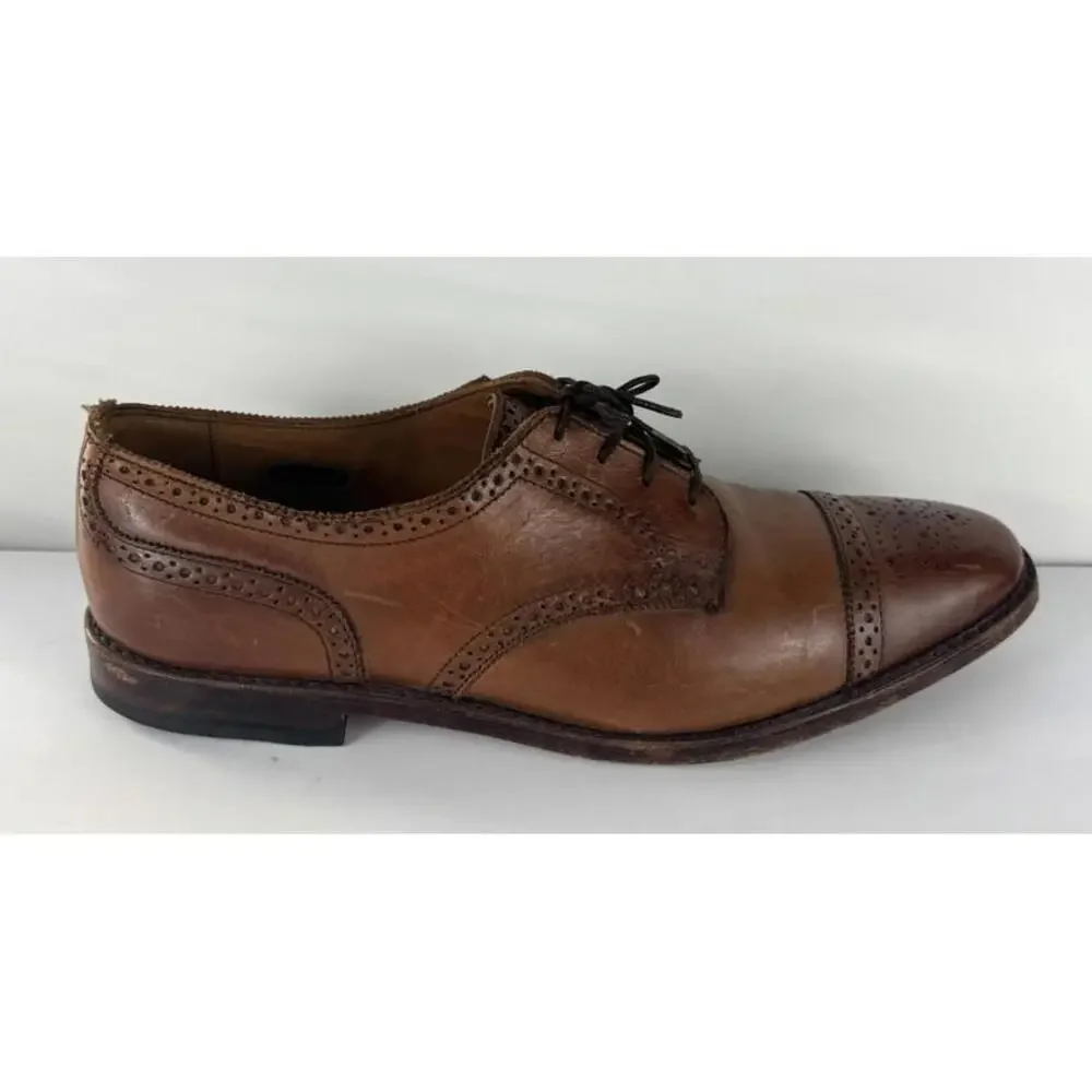 Allen Edmonds Strand Mens 11.5D Brogue Oxford Shoes Walnut Made in USA
